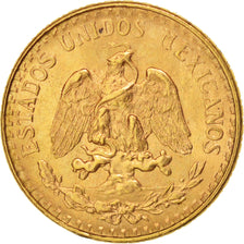 Mexico, 2 Pesos, 1945, Mexico City, AU(55-58), Gold, KM:461