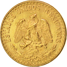 Mexico, 2 Pesos, 1945, Mexico City, MS(60-62), Gold, KM:461