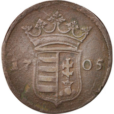 Hungary, 10 Poltura, 1705, VF(30-35), Copper, KM:264.1