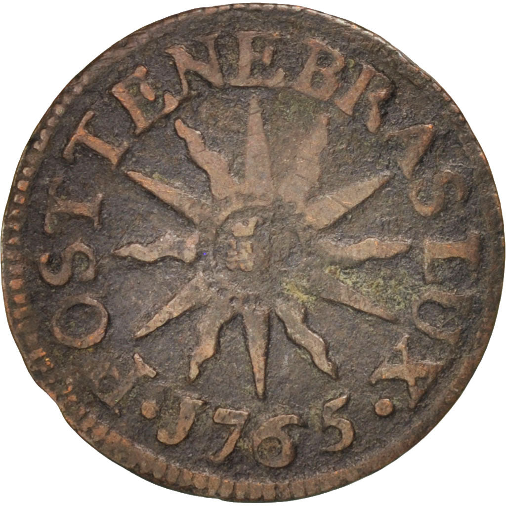 SWISS CANTONS, GENEVA, 6 Deniers, 2 Quarts, 1765, VF(30-35), Billon, KM:79
