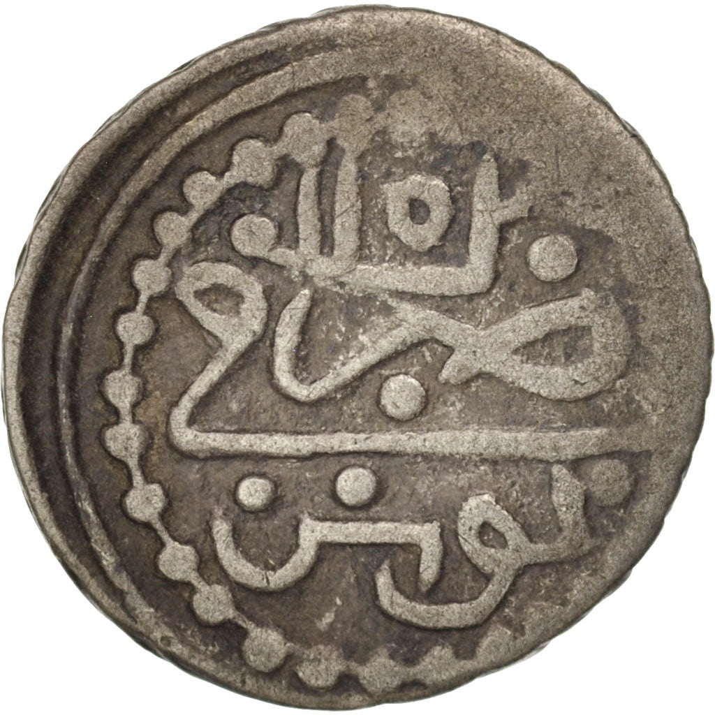 Coin, Tunisia, TUNIS, Mahmud I, Kharub, 1739, EF(40-45), Billon, KM:46