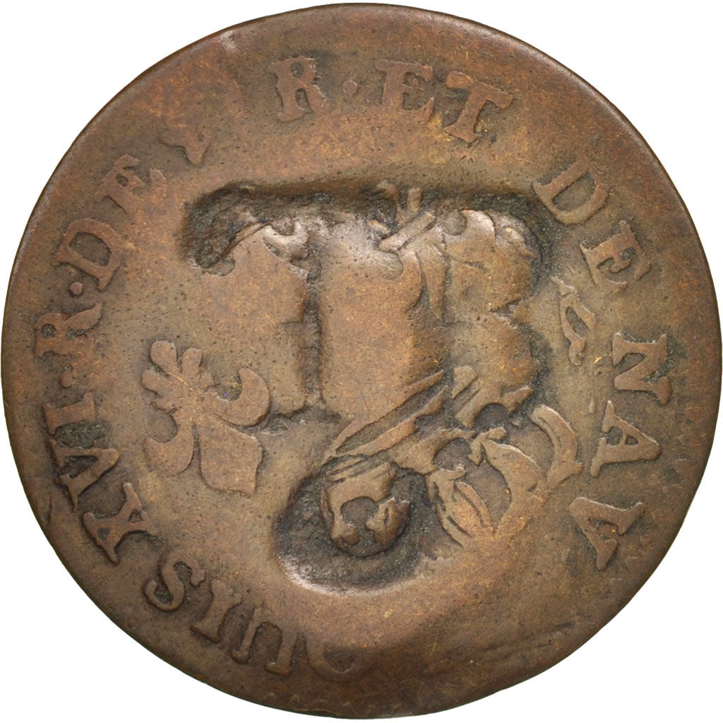 TOBAGO, 2-1/4 Pence, VF(30-35), Billon, KM:6, Lecompte:6