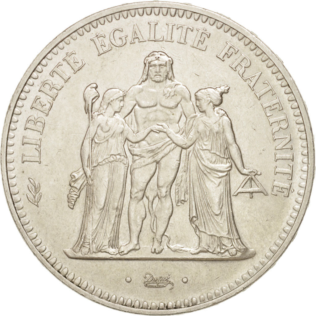 Francia, Hercule, 50 Francs, 1974, SPL-, Argento, KM:941.2, Gadoury:882a