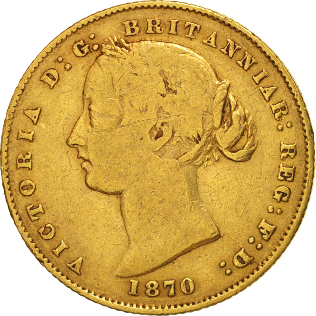 Australia, Victoria, Sovereign, 1870, Sydney, VF(20-25), Gold, KM:4