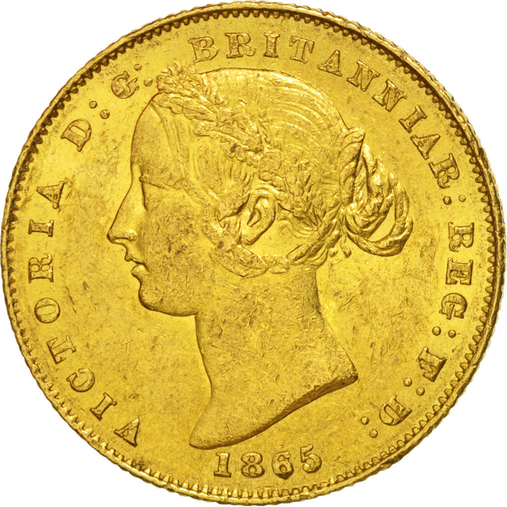 Australia, Victoria, Sovereign, 1865, Sydney, BB+, Oro, KM:4