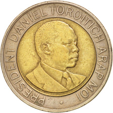 Kenya, 20 Shillings, 1998, British Royal Mint, BB+, Bi-metallico, KM:32