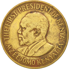 Kenya, 5 Cents, 1971, VF(30-35), Nickel-brass, KM:10