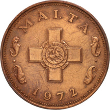 Monnaie, Malte, Cent, 1972, British Royal Mint, TTB+, Bronze, KM:8