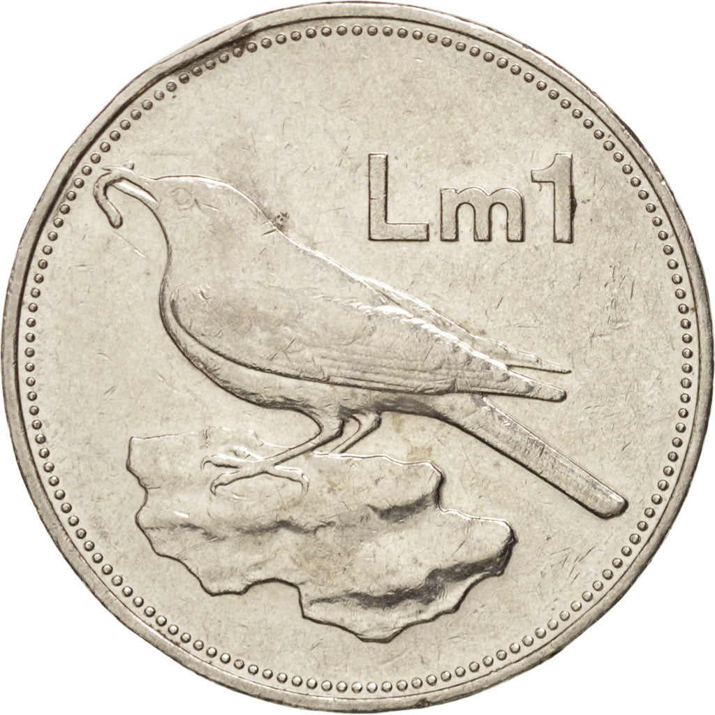 Munten, Malta, Lira, 1986, PR, Nickel, KM:82