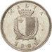 Coin, Malta, 10 Cents, 1991, MS(60-62), Copper-nickel, KM:96