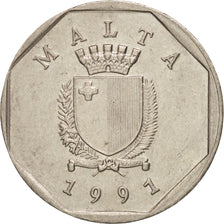 Moneda, Malta, 5 Cents, 1991, EBC+, Cobre - níquel, KM:95