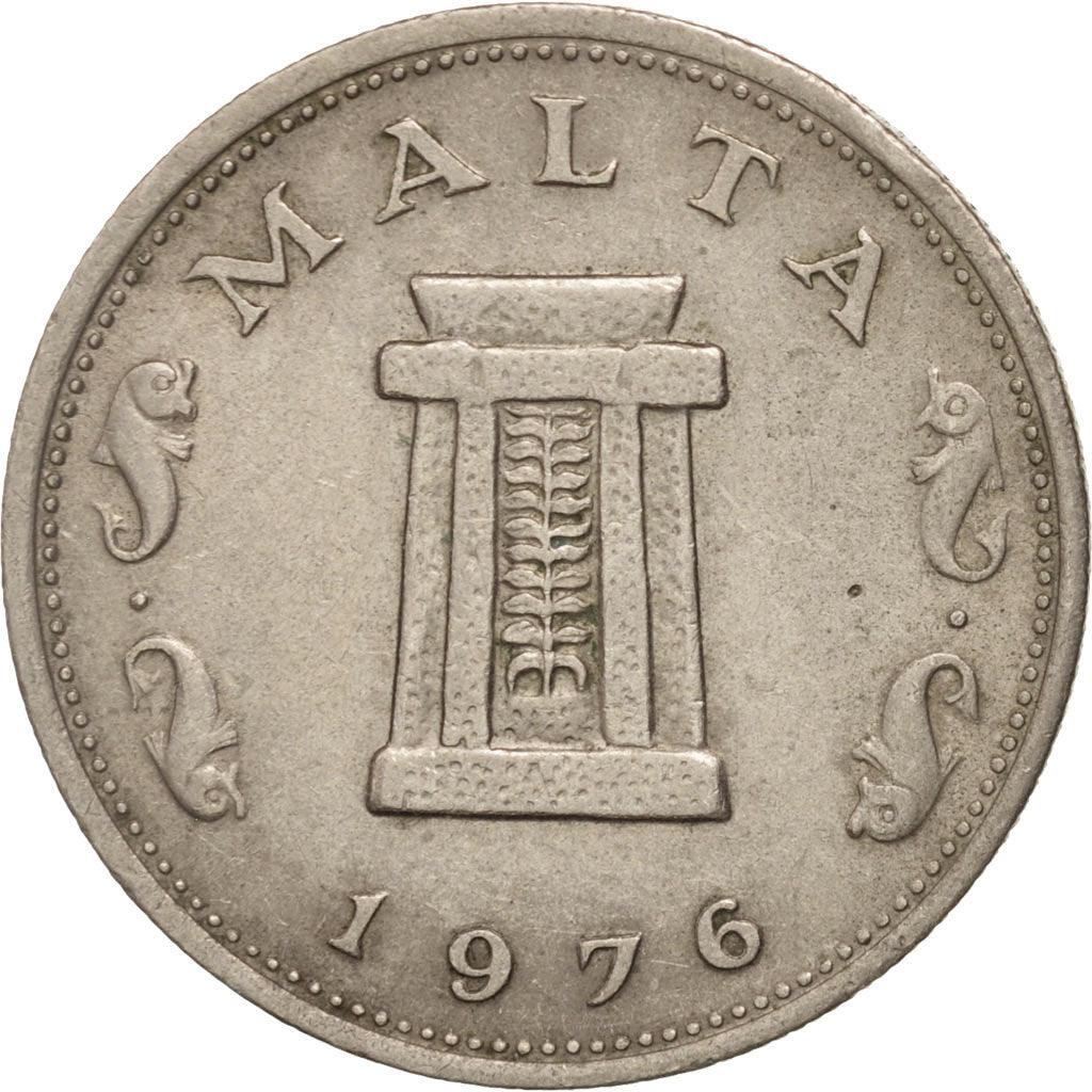 Munten, Malta, 5 Cents, 1976, British Royal Mint, ZF+, Copper-nickel, KM:10