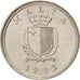 Coin, Malta, 2 Cents, 1993, MS(63), Copper-nickel, KM:94
