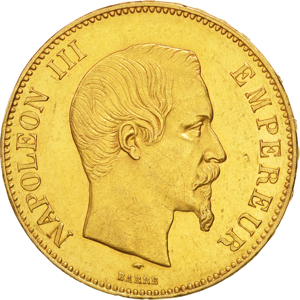 Munten, Frankrijk, Napoleon III, Napoléon III, 100 Francs, 1856, Paris, ZF+