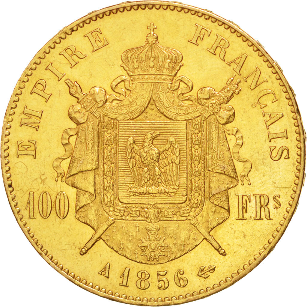 Munten, Frankrijk, Napoleon III, Napoléon III, 100 Francs, 1856, Paris, ZF+
