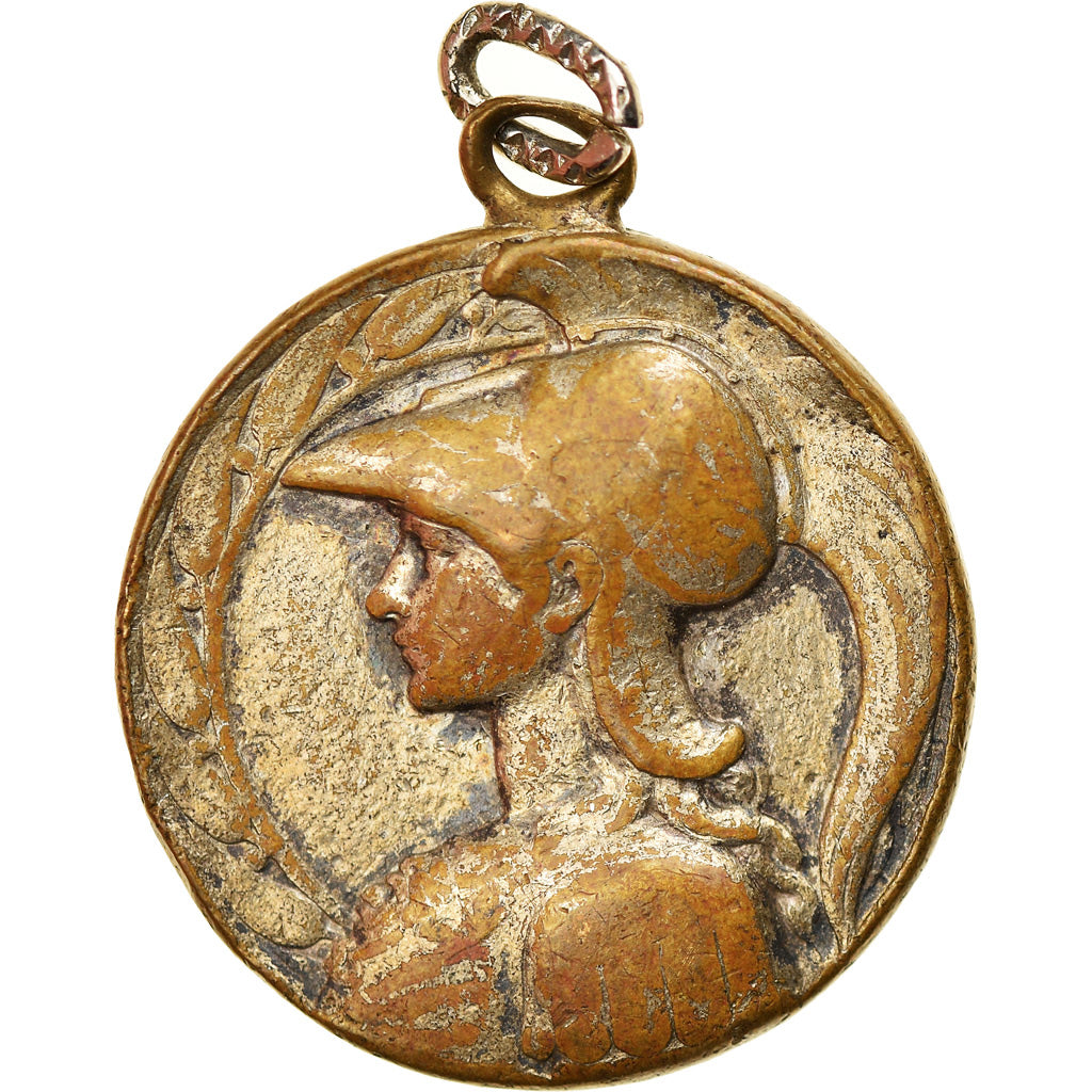 France, Medal, Chouette d'Athènes, VF(20-25), Bronze
