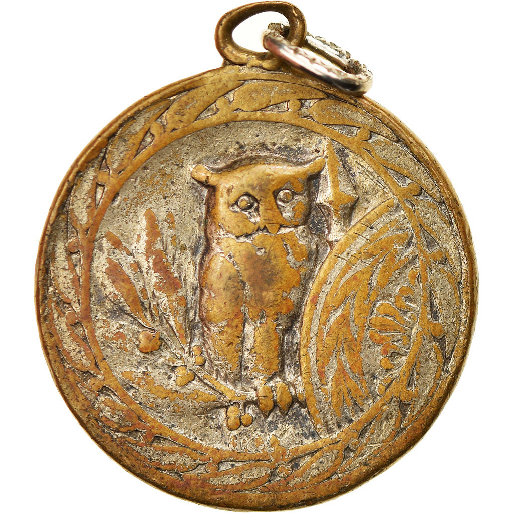 France, Medal, Chouette d'Athènes, VF(20-25), Bronze