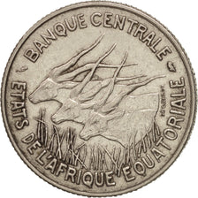 EQUATORIAL AFRICAN STATES, 100 Francs, 1966, Paris, EF(40-45), Nickel, KM:5