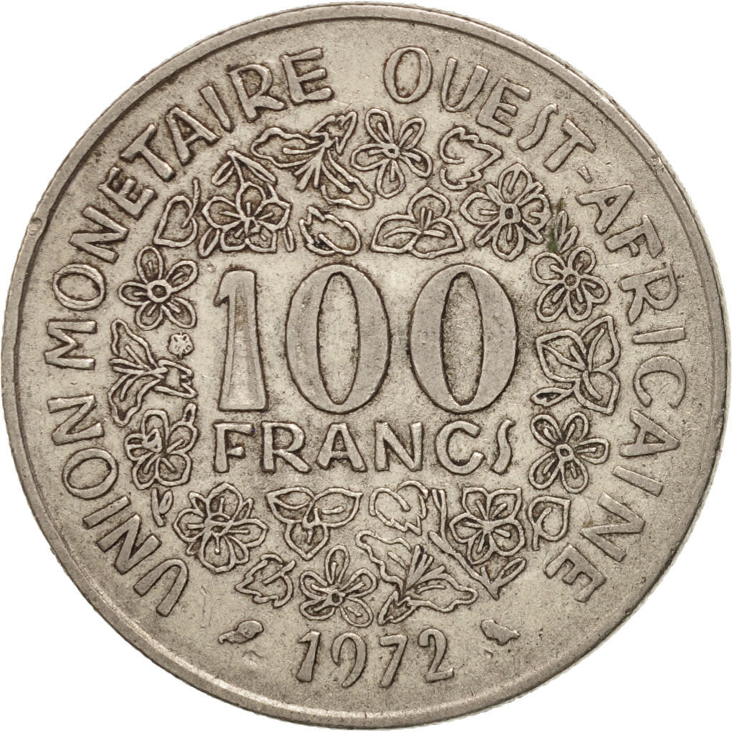Moneta, Stati dell'Africa occidentale, 100 Francs, 1972, FDC, Nichel, KM:4