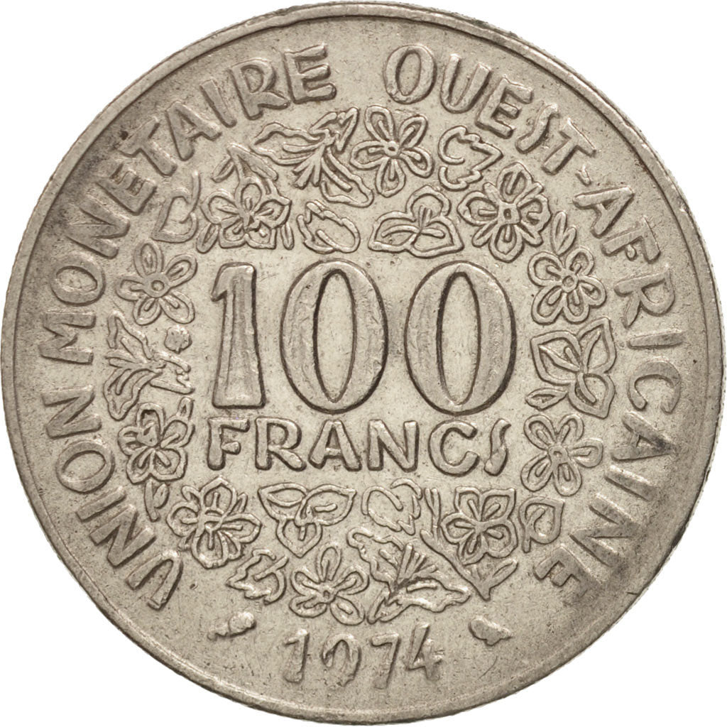 Moneta, Stati dell'Africa occidentale, 100 Francs, 1974, BB, Nichel, KM:4