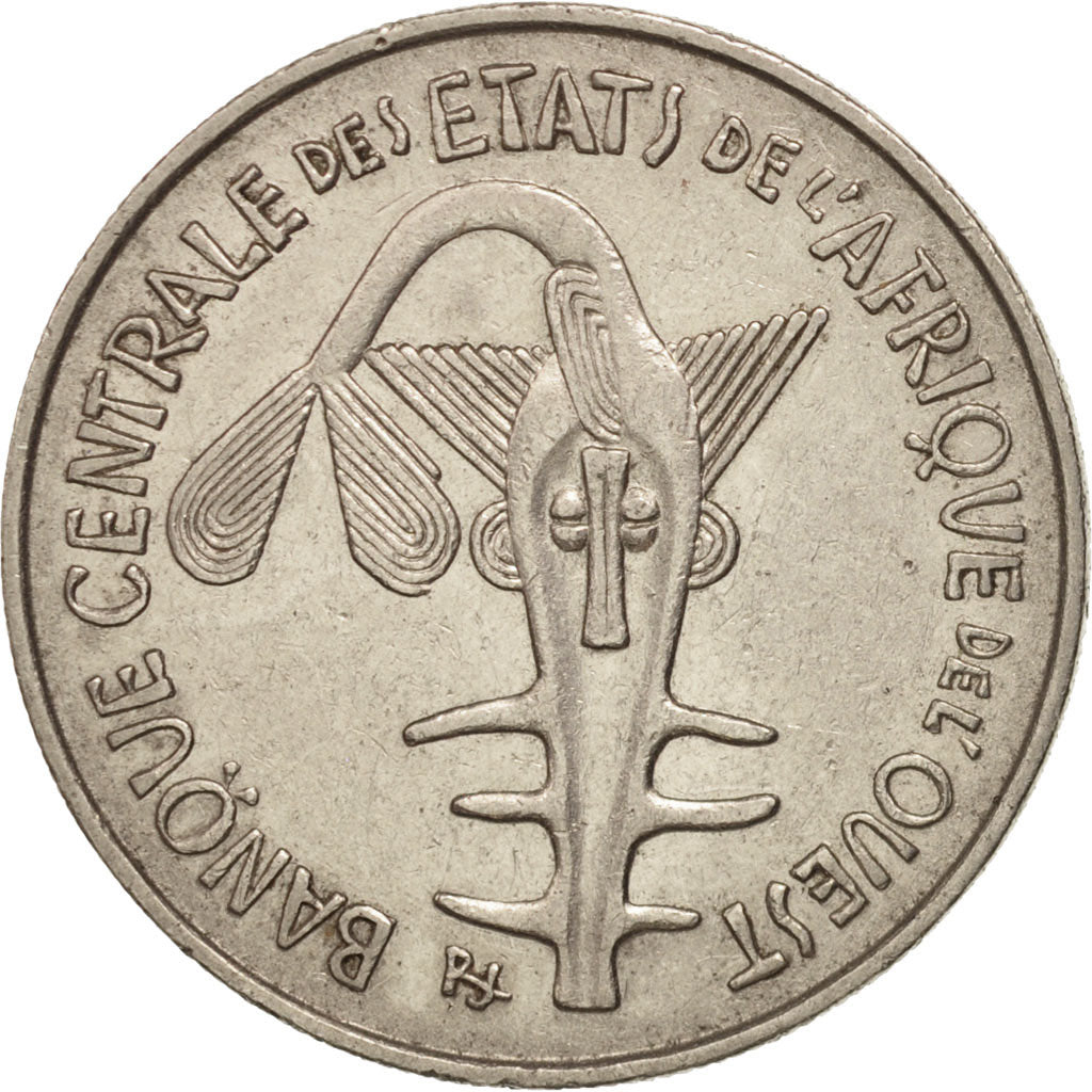 Moneta, Stati dell'Africa occidentale, 100 Francs, 1975, BB+, Nichel, KM:4