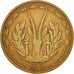 Coin, West African States, 25 Francs, 1970, VF(20-25), Aluminum-Bronze, KM:5