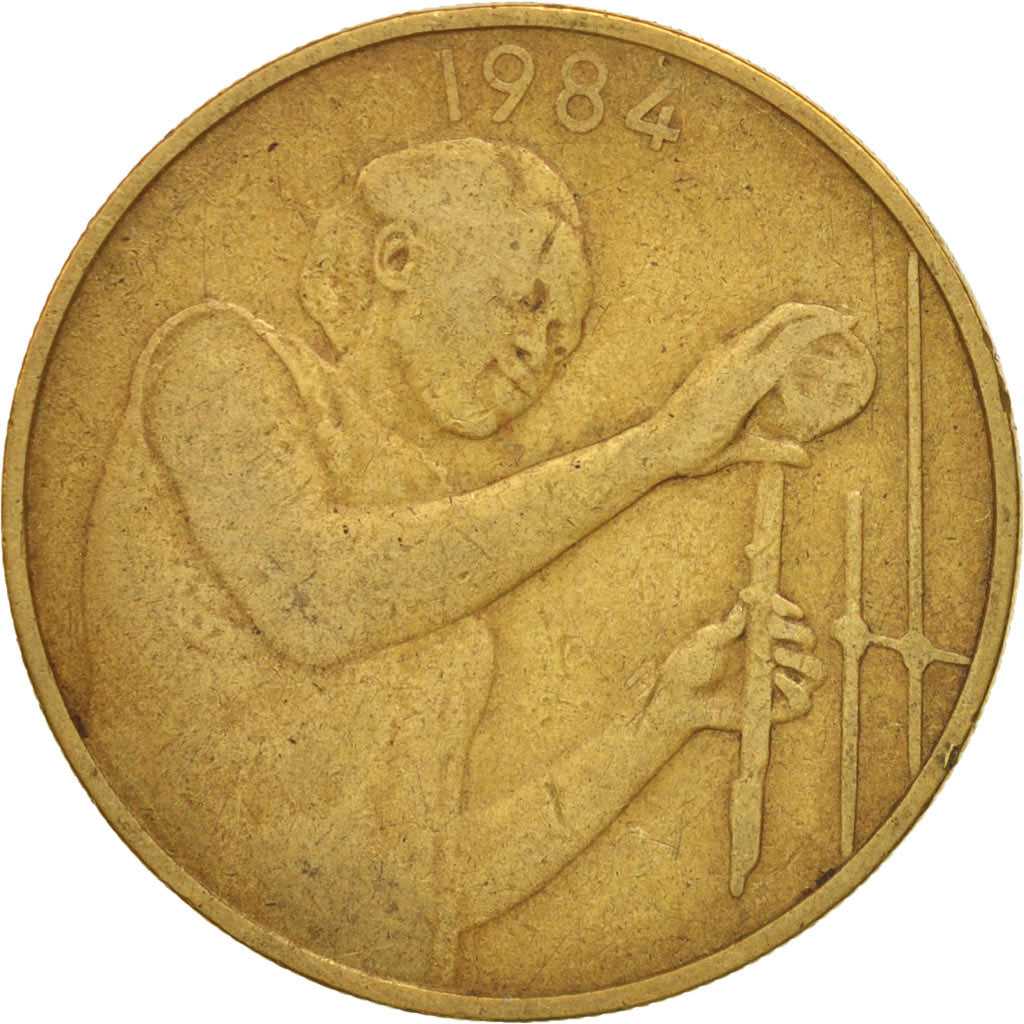 West African States, 25 Francs, 1984, TB, Aluminum-Bronze, KM:9