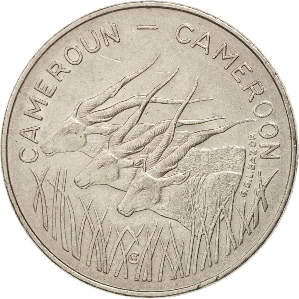 Cameroon, 100 Francs, 1983, Paris, AU(50-53), Nickel, KM:17