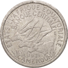 EQUATORIAL AFRICAN STATES, Franc, 1971, Paris, AU(50-53), Aluminum, KM:6