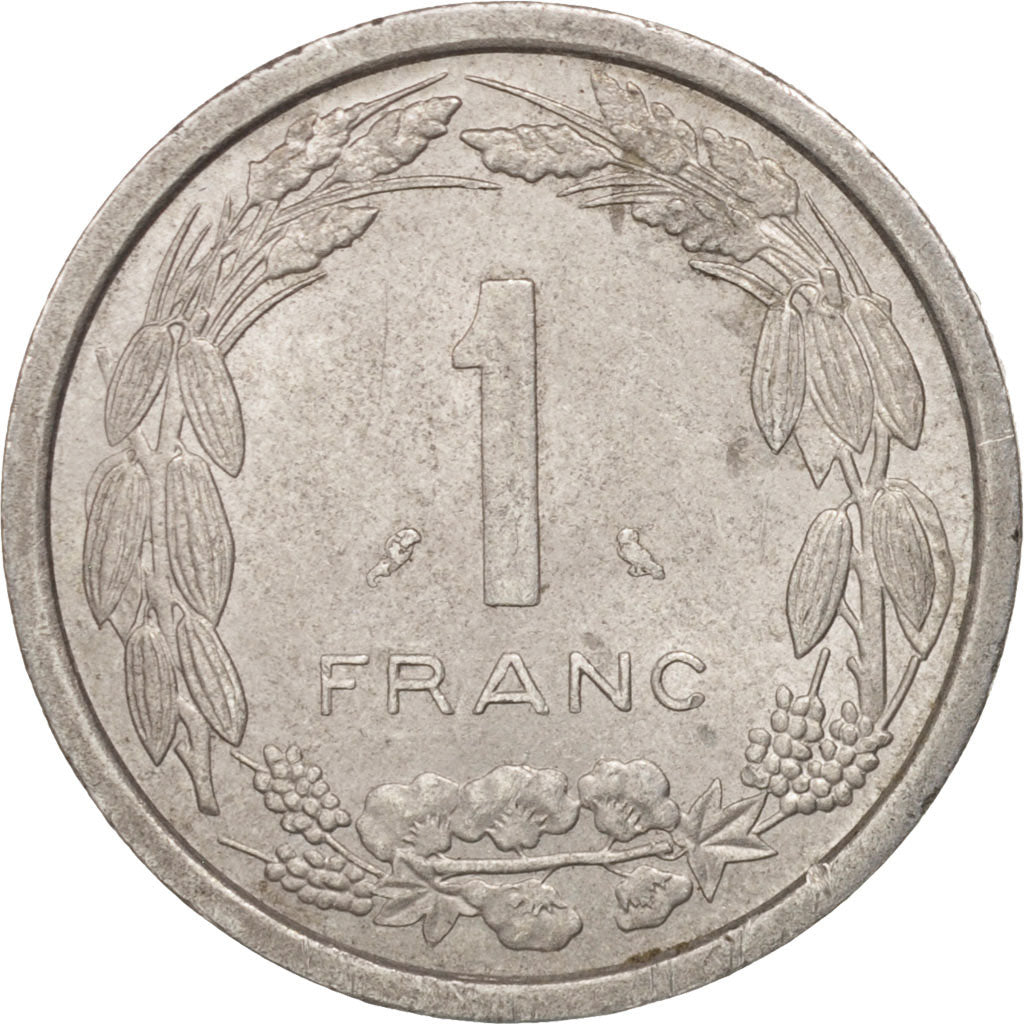 EQUATORIAL AFRICAN STATES, Franc, 1971, Paris, AU(50-53), Aluminum, KM:6