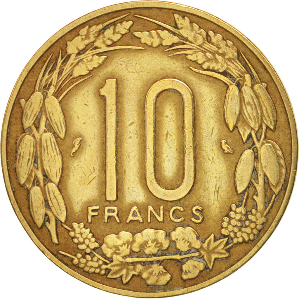 EQUATORIAL AFRICAN STATES, 10 Francs, 1972, Paris, EF(40-45), KM:2a