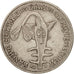 West African States, 50 Francs, 1984, EF(40-45), Copper-nickel, KM:6