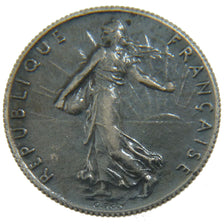 FRANCE, Semeuse, 50 Centimes, 1911, Paris, KM #854, AU(55-58), Silver, 18.1,...