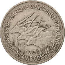 EQUATORIAL AFRICAN STATES, 50 Francs, 1963, Paris, EF(40-45), KM:3