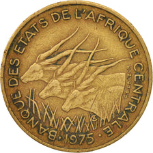 Coin, Central African States, 25 Francs, 1975, Paris, EF(40-45)