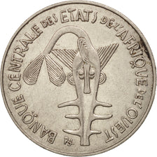 West African States, 100 Francs, 1997, AU(50-53), Nickel, KM:4