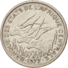 Coin, Central African States, 50 Francs, 1977, Paris, EF(40-45), Nickel, KM:11