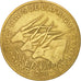 Stati dell’Africa centrale, 25 Francs, 1976, Paris, MB, Alluminio-bronzo, K...