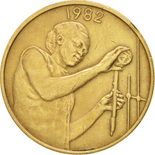 West African States, 25 Francs, 1982, AU(50-53), Aluminum-Bronze, KM:9