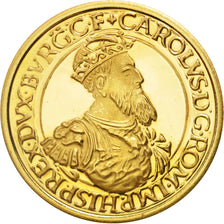 Belgium, Baudouin I, 50 Ecu, 1987, MS(65-70), Gold, KM:167