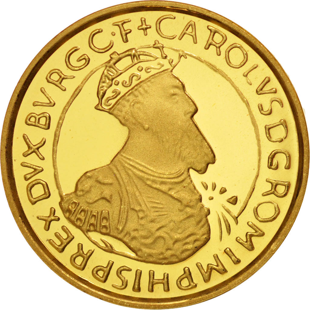Belgium, Baudouin I, 10 Ecu, 1989, MS(65-70), Gold, KM:172