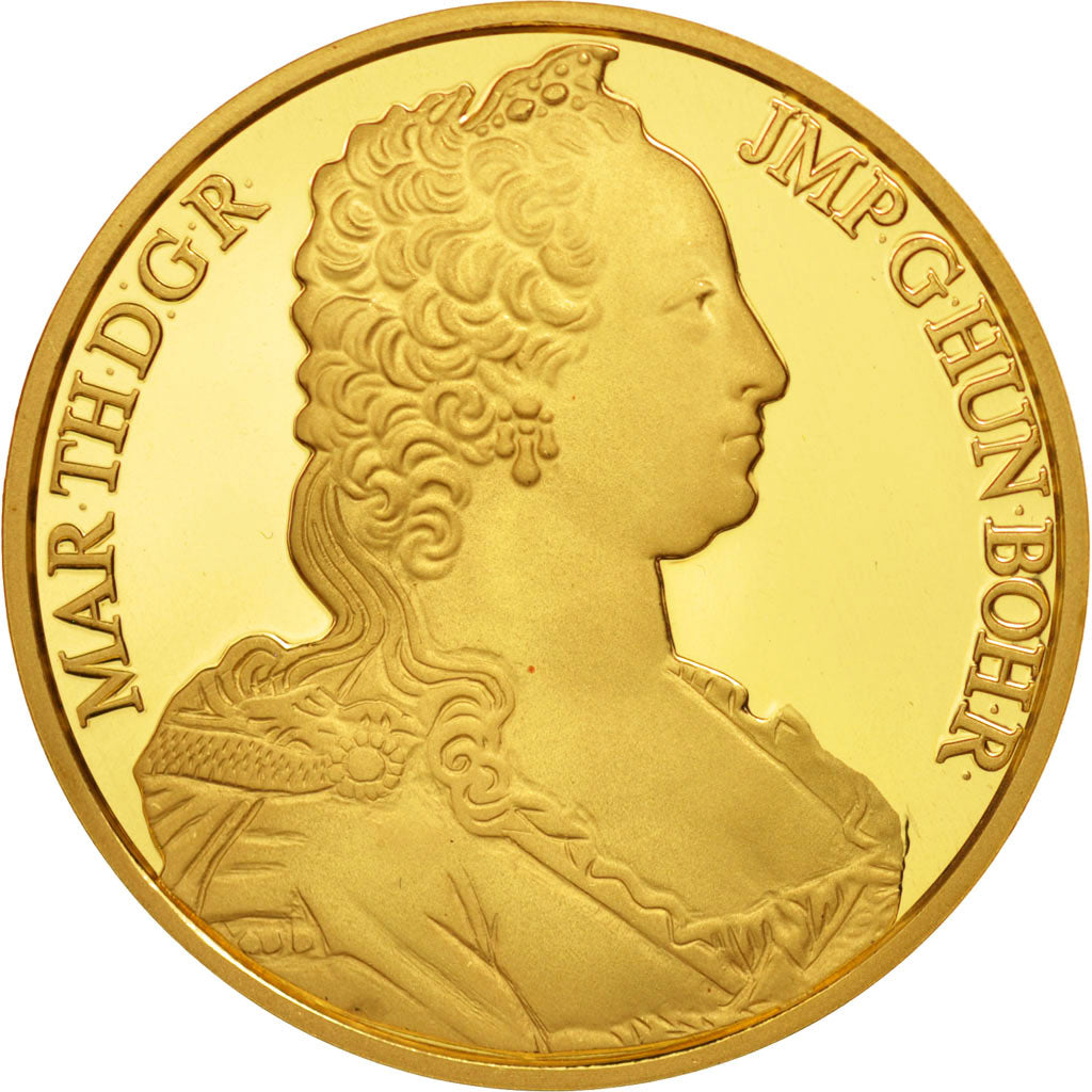 Belgium, Baudouin I, 100 Ecu Maria Theresa, 1989, MS(65-70), Gold, KM:175