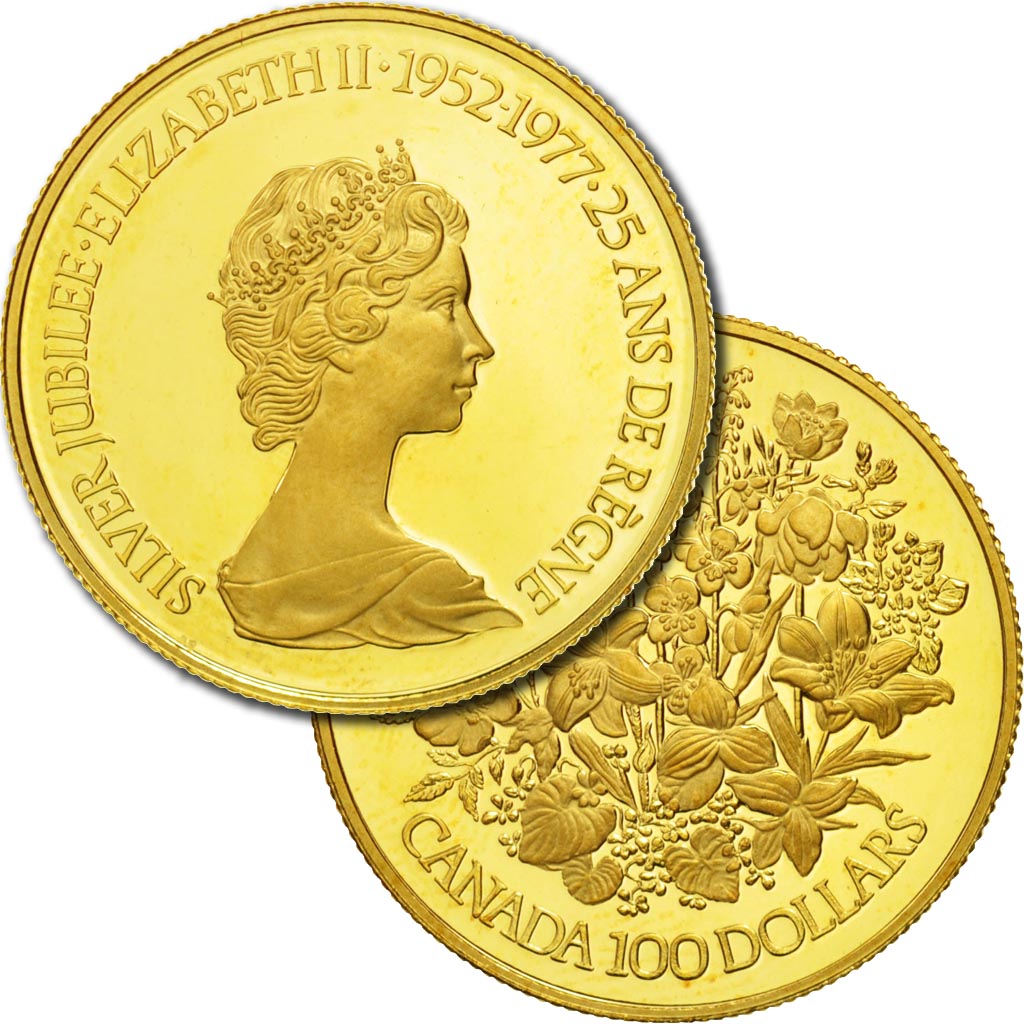 Canada, Elizabeth II, 100 Dollars, 1977, Royal Canadian Mint, Ottawa, MS(65-70)
