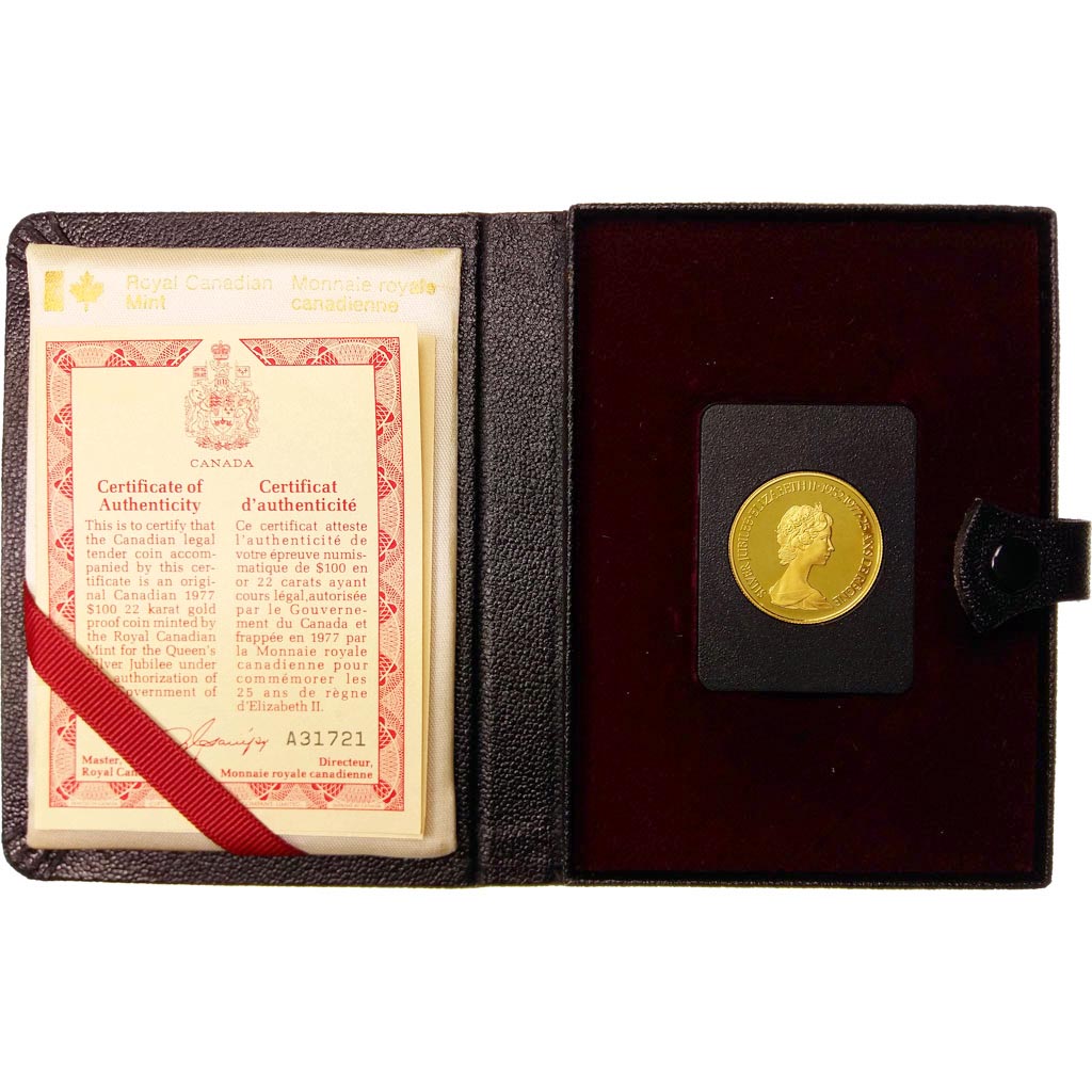 Canada, Elizabeth II, 100 Dollars, 1977, Royal Canadian Mint, Ottawa, MS(65-70)