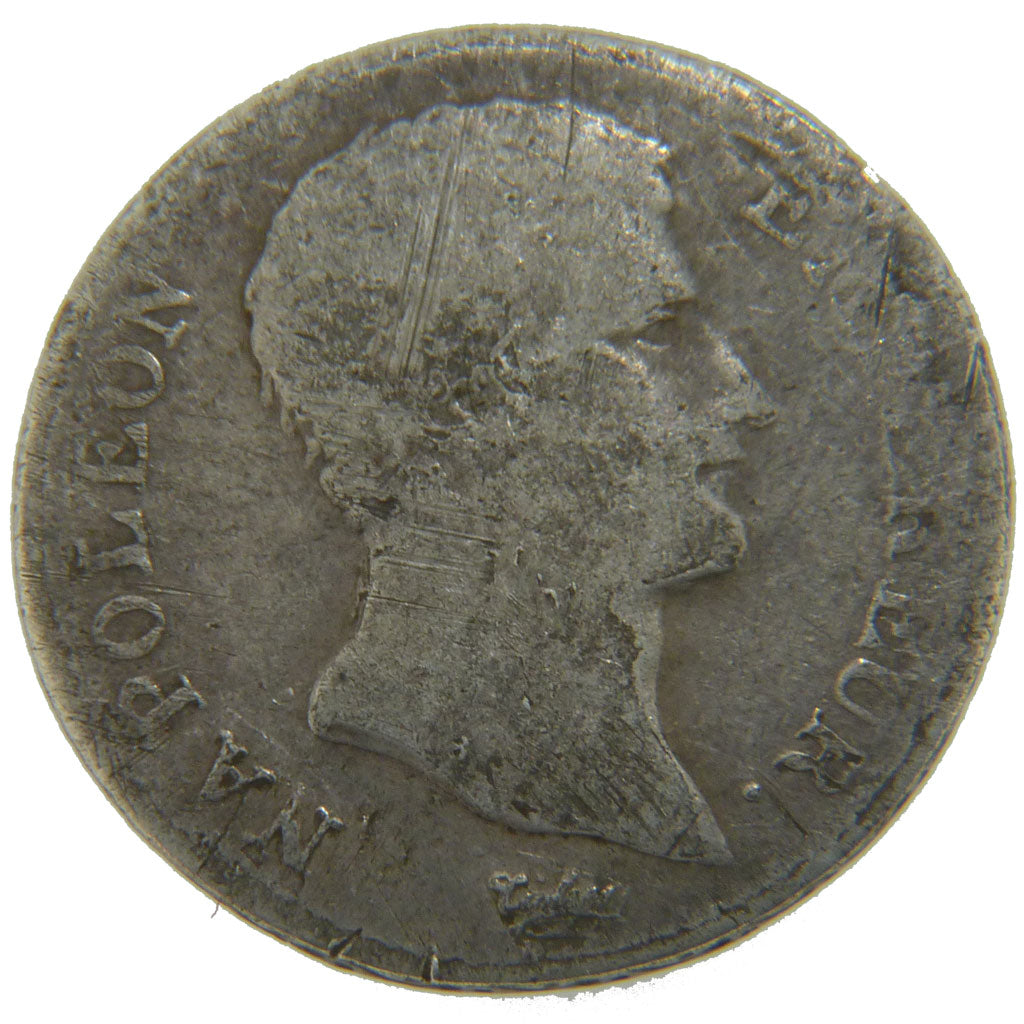 FRANCE, Napoléon I, Franc, 1805, Paris, KM #656.1, VG(8-10), Silver, Gadoury #..