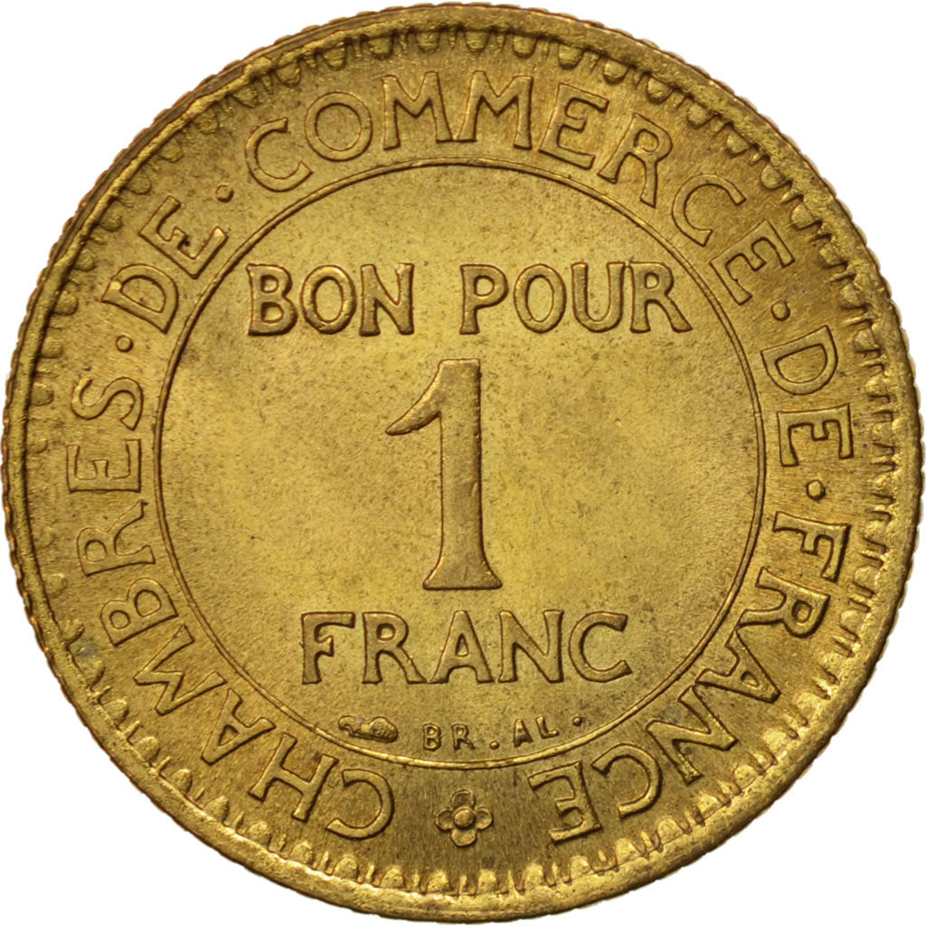 Coin, France, Chambre de commerce, Franc, 1921, Paris, MS(60-62)