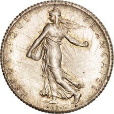 Moneda, Francia, Semeuse, Franc, 1914, Castelsarrasin, SC+, Plata, KM:844.2