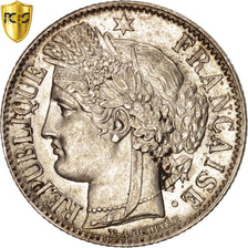 Münze, Frankreich, Cérès, Franc, 1850, Bordeaux, PCGS, AU58, VZ, Silber