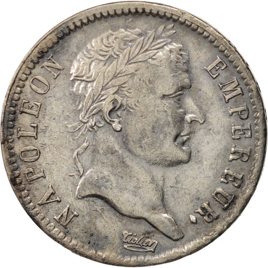 Coin, France, Napoléon I, Franc, 1808, Rouen, EF(40-45), Silver, KM:682.2