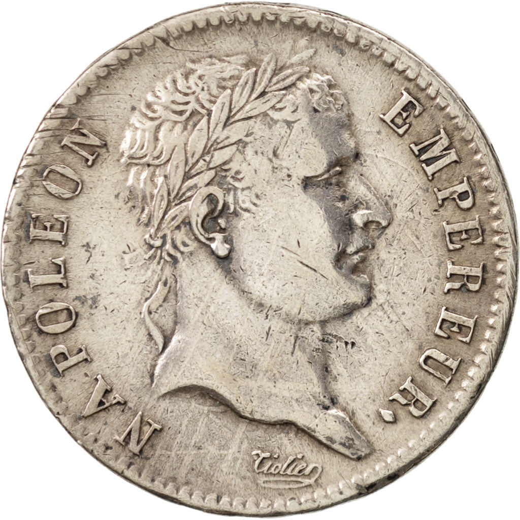 Coin, France, Napoléon I, Franc, 1808, Lille, EF(40-45), Silver, KM:682.14